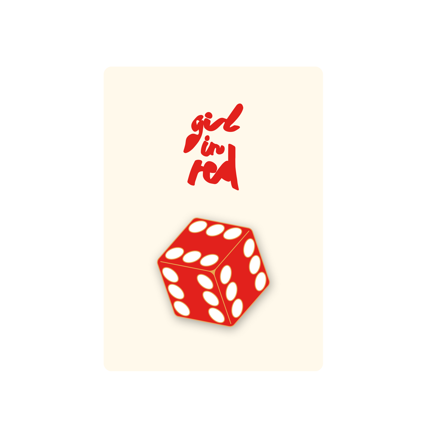 This special Dice Pin was inspired by I’M DOING IT AGAIN BABY! album and tour.