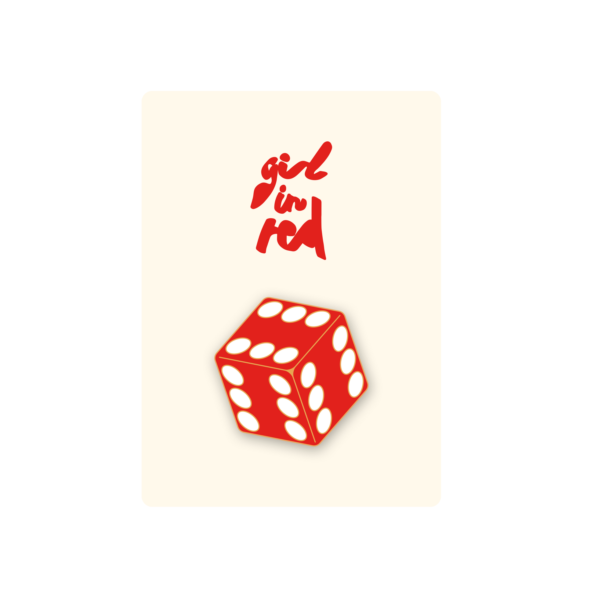 This special Dice Pin was inspired by I’M DOING IT AGAIN BABY! album and tour.