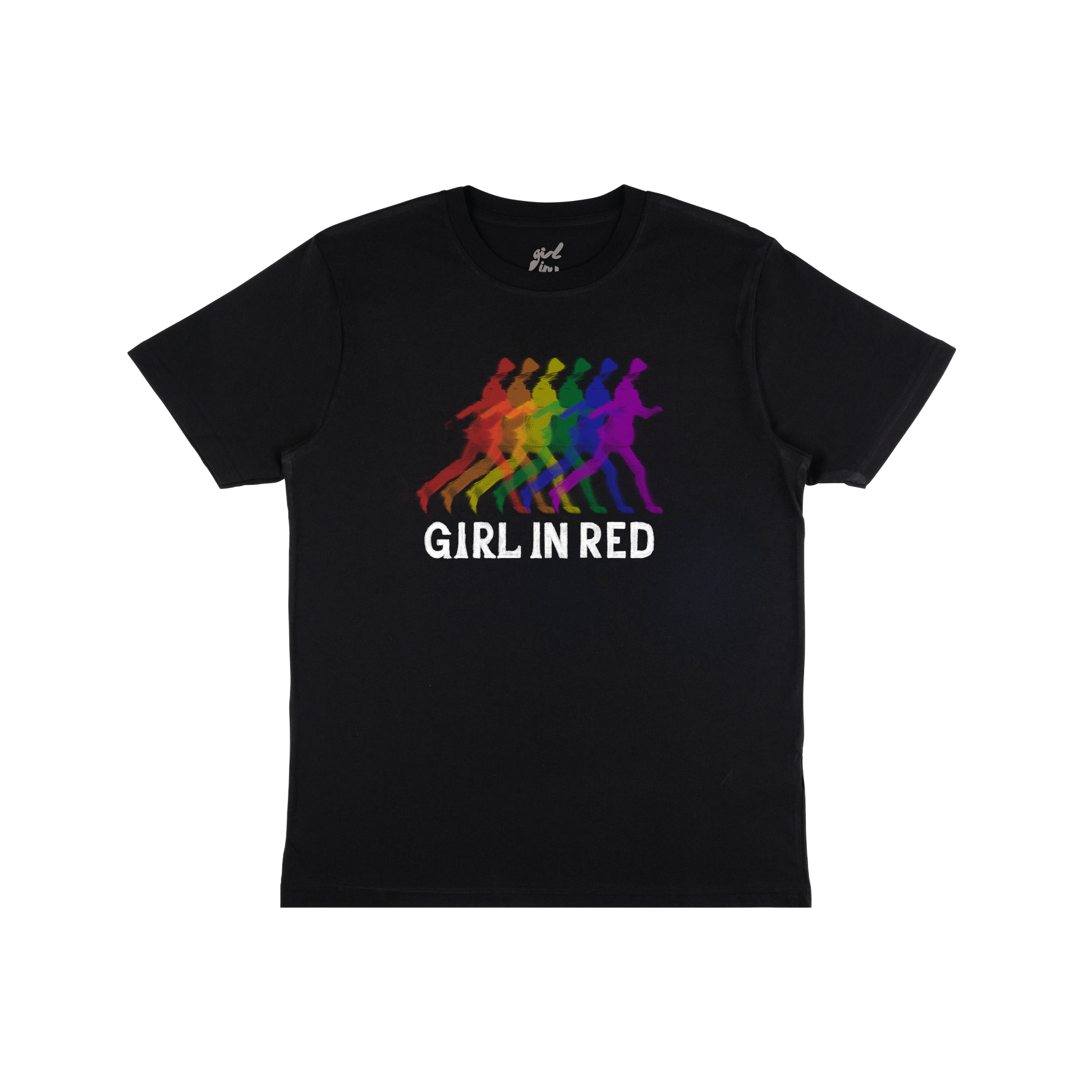 The girl in red Rainbow Sihlouette tee was specially created for girl in red's 2024 spring tour.